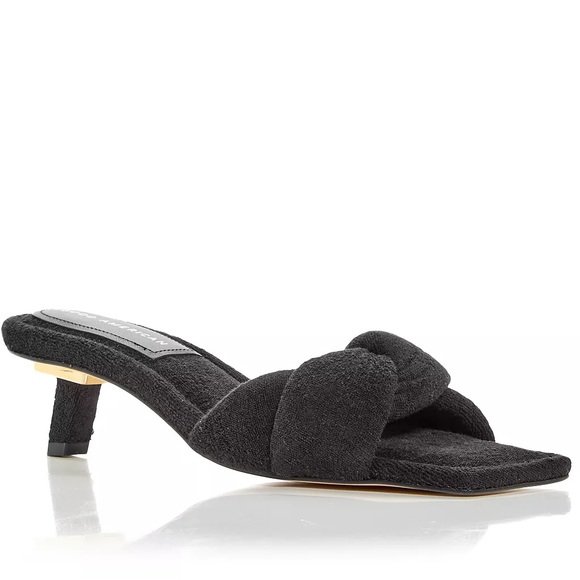 Good American Shoes - NEW Good American Terry Kickstand Mule Black Size 10